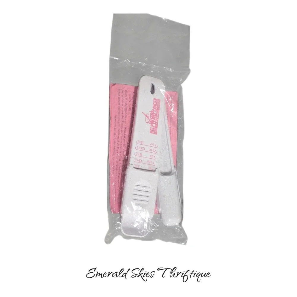 The pampered chef breast cancer adjustable measuring spoons, set of 2 free ship